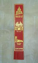 Leather bookmark